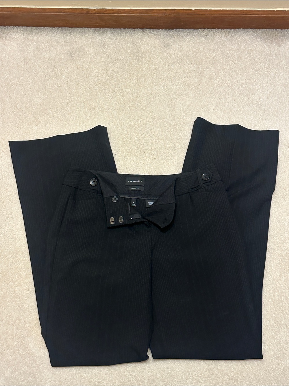 The Limited Black Dress Pants - Flat Front Tailored